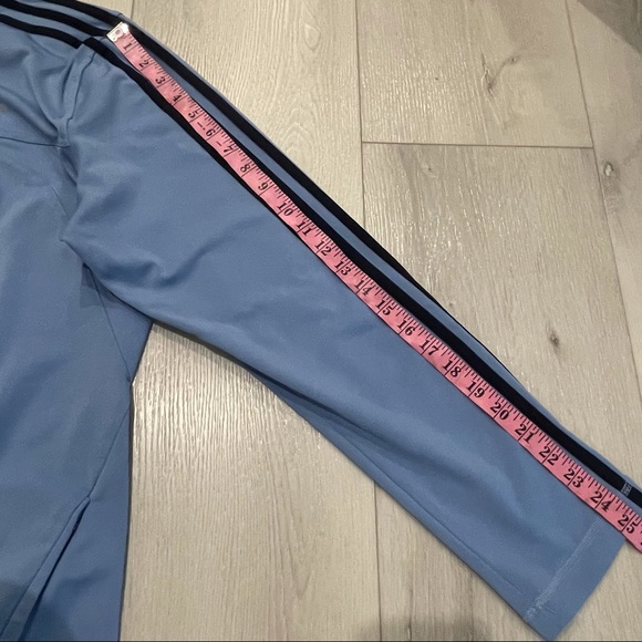 ADIDAS Light Blue Lightweight Track Jacket XL - Picture 9 of 10